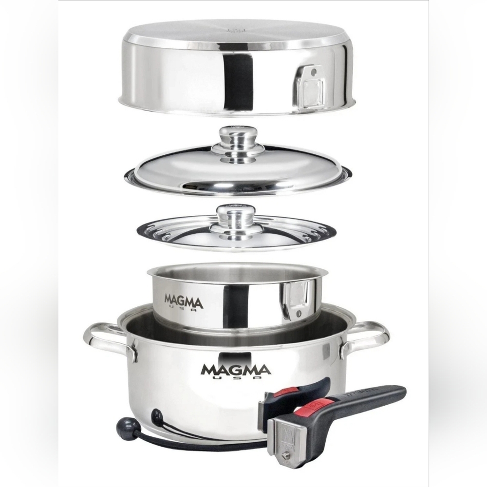 Magma Products, A10-362-Ind 7 Piece Induction Cook-Top Gourmet Nesting Stainless